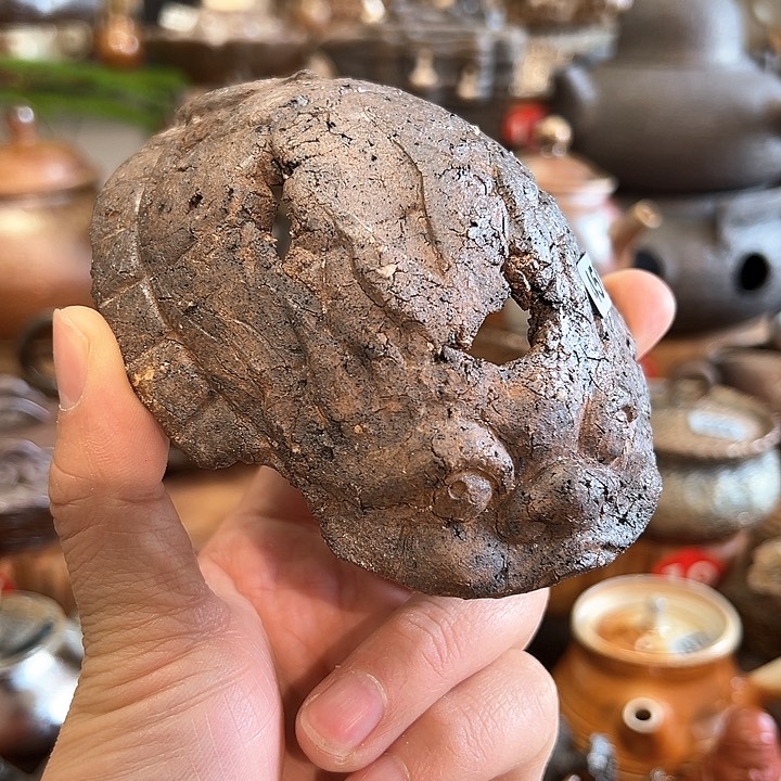 福老师柴烧茶宠盖置450