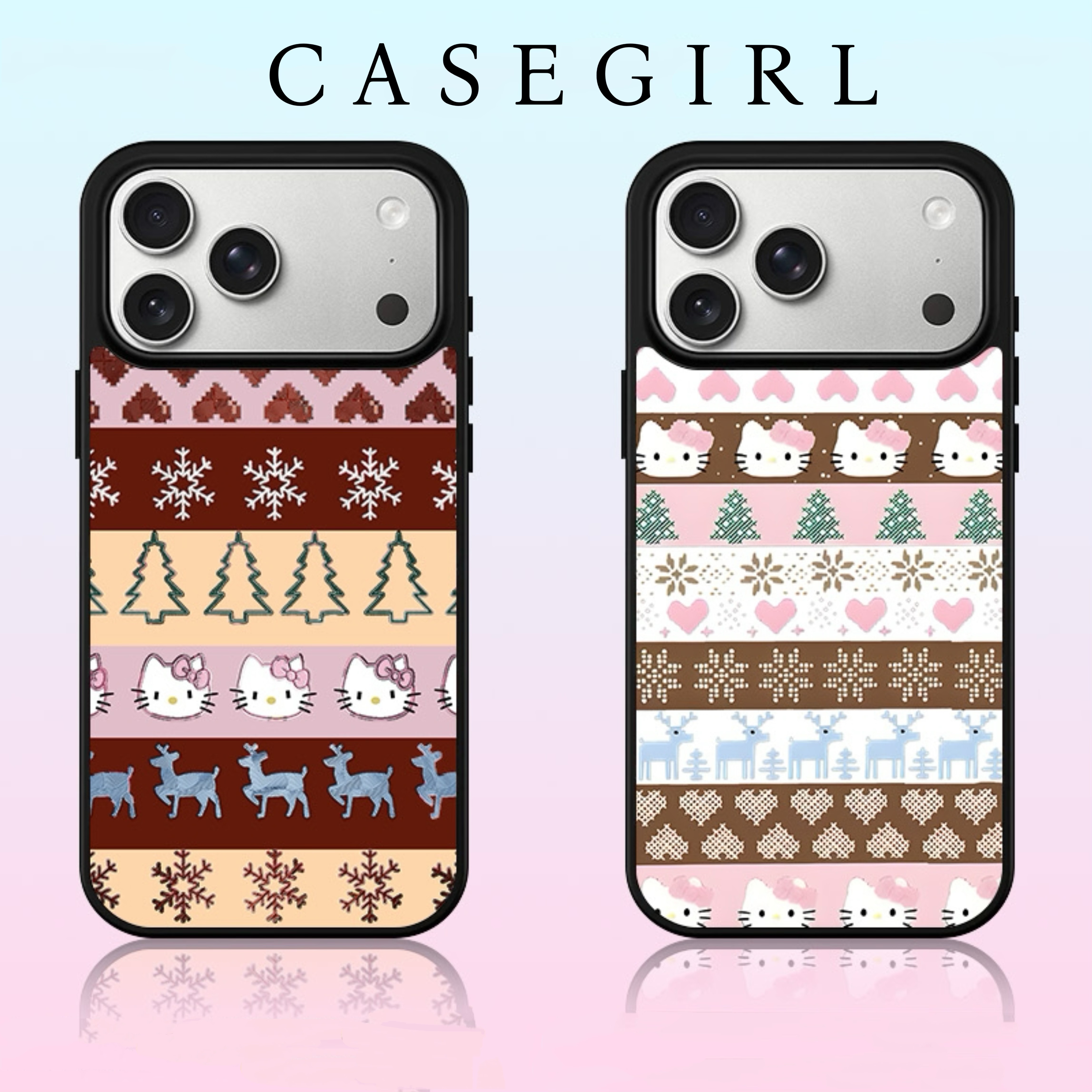 秋冬新款圣诞KT适用苹果17pro华为OPPO小米VIVO荣耀新款手机壳