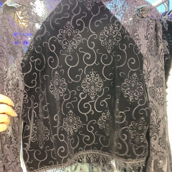 黑色大袖子女装蕾丝