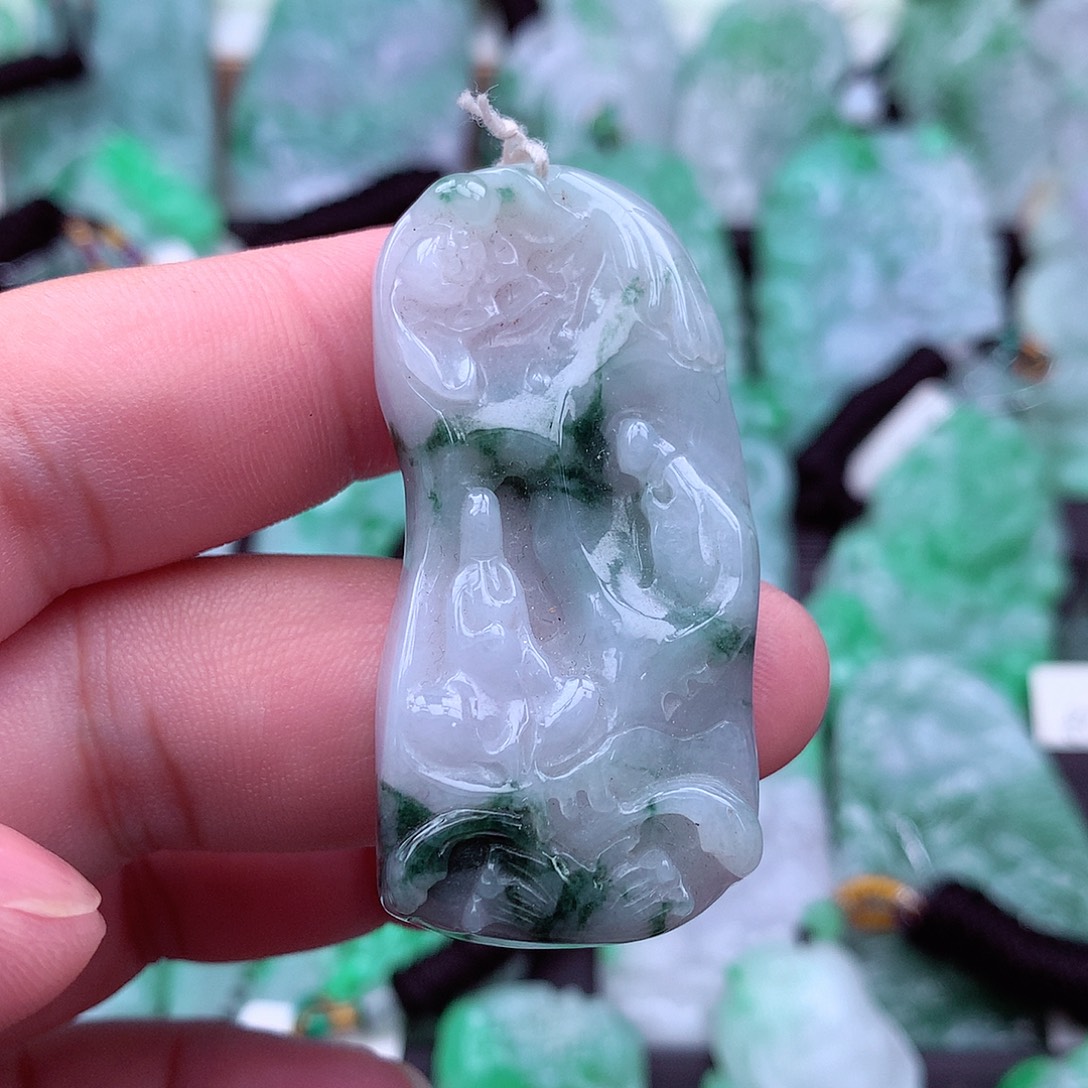 翡翠未镶嵌吊坠(不含链)