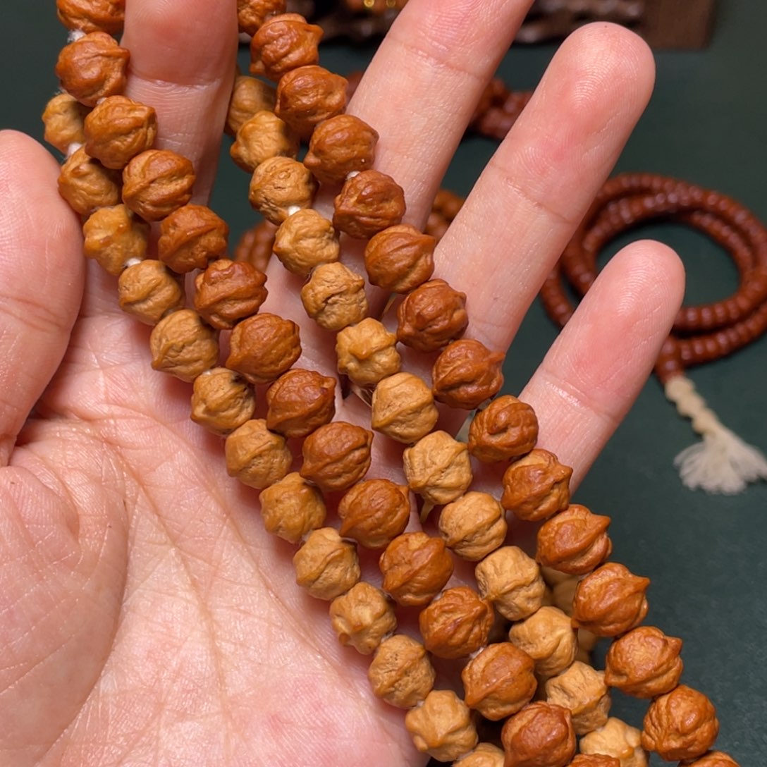 柏香籽/百香籽吊坠白芽横打