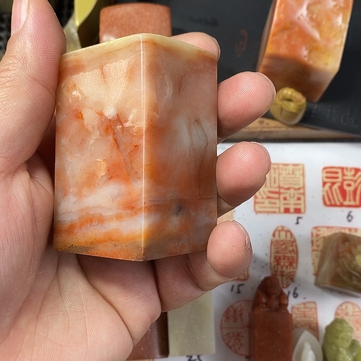 温***6老挝石现场直播篆刻作品