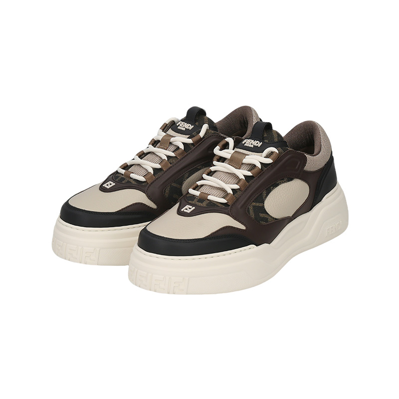 Fendi芬迪 新品 男士Force厚底运动鞋板鞋跟高5.5cm 7E1728 AU20