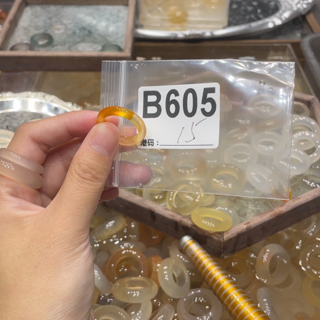 玛瑙/玉髓未镶嵌戒指605