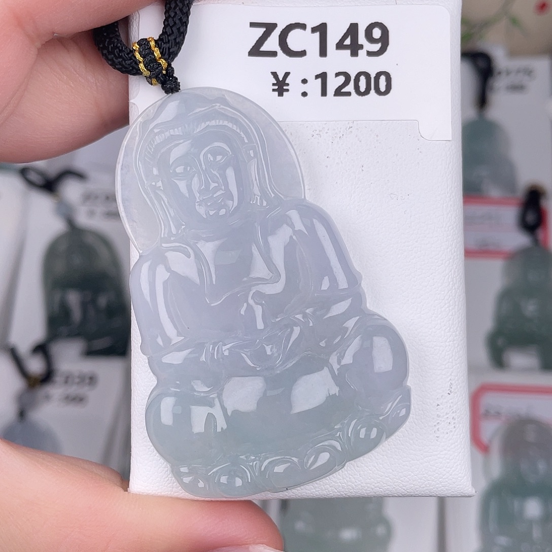 翡翠未镶嵌颈饰zc149