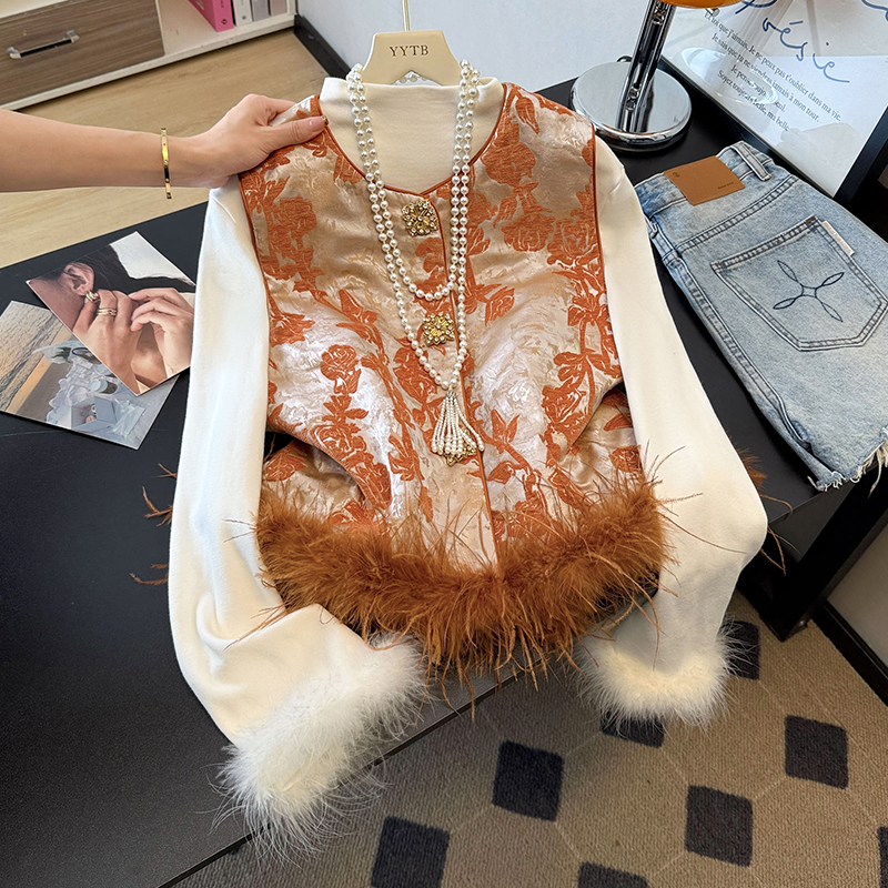 高级感冬季毛毛拼接设计感马甲日常叠穿气质无袖上衣年轻款马夹