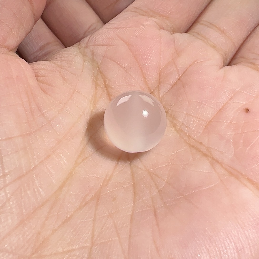 玛瑙/玉髓珠宝奇石未镶嵌川料荔枝冻圆珠12.6m m