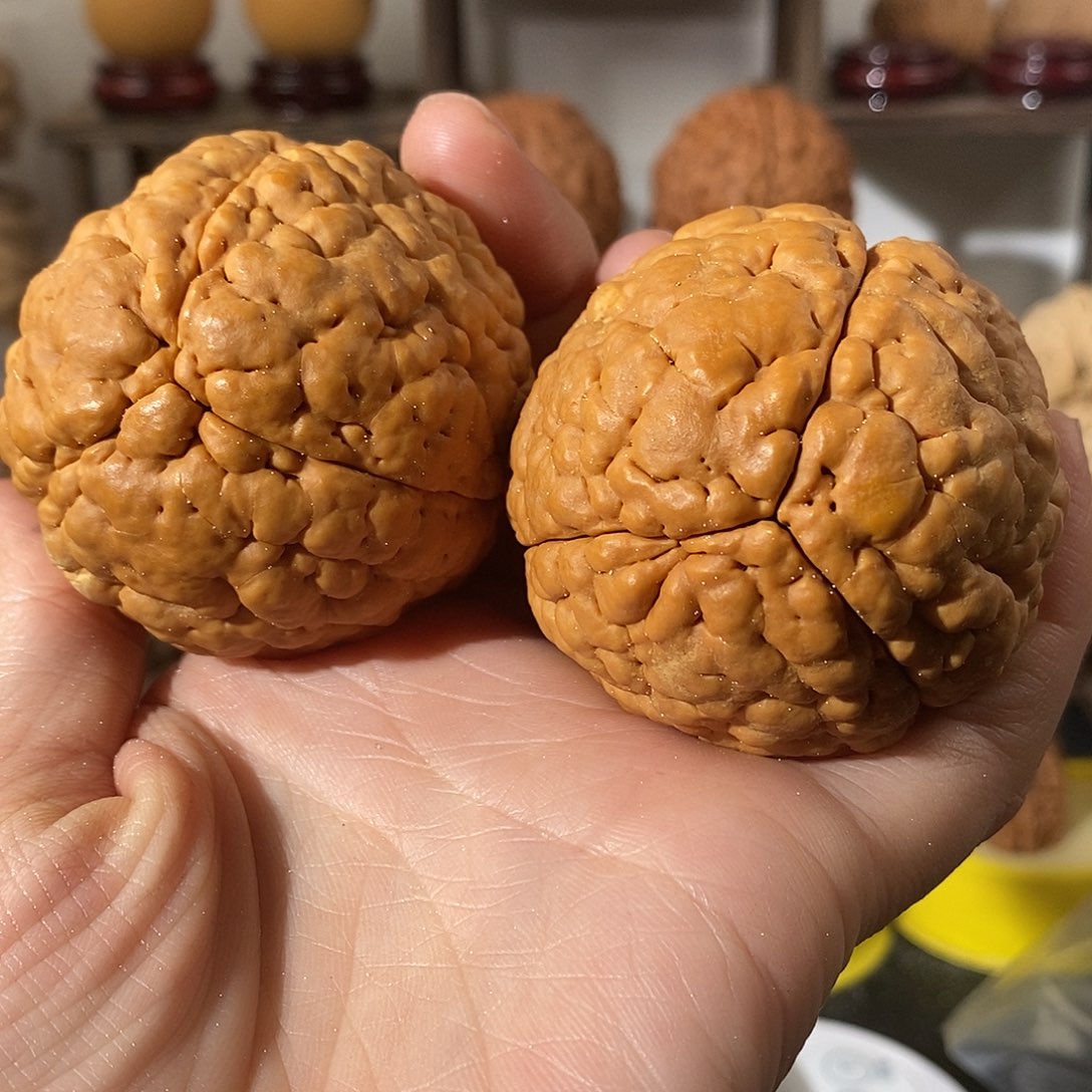 吊坠文玩核桃三瓣脑纹金刚虫眼5456