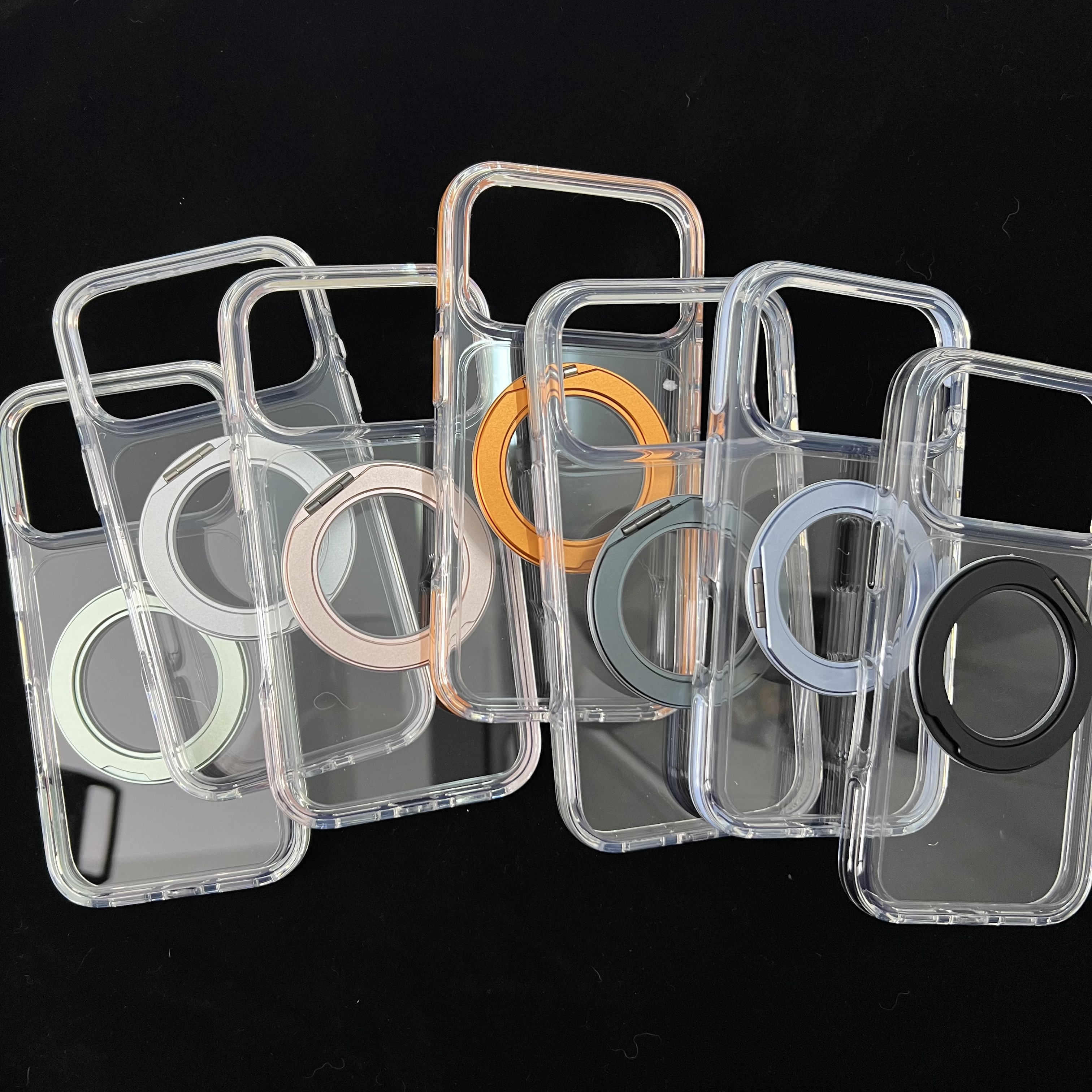 纯色手机壳360旋转双层imd亮面简约百搭高级感适用16/15pro/12max