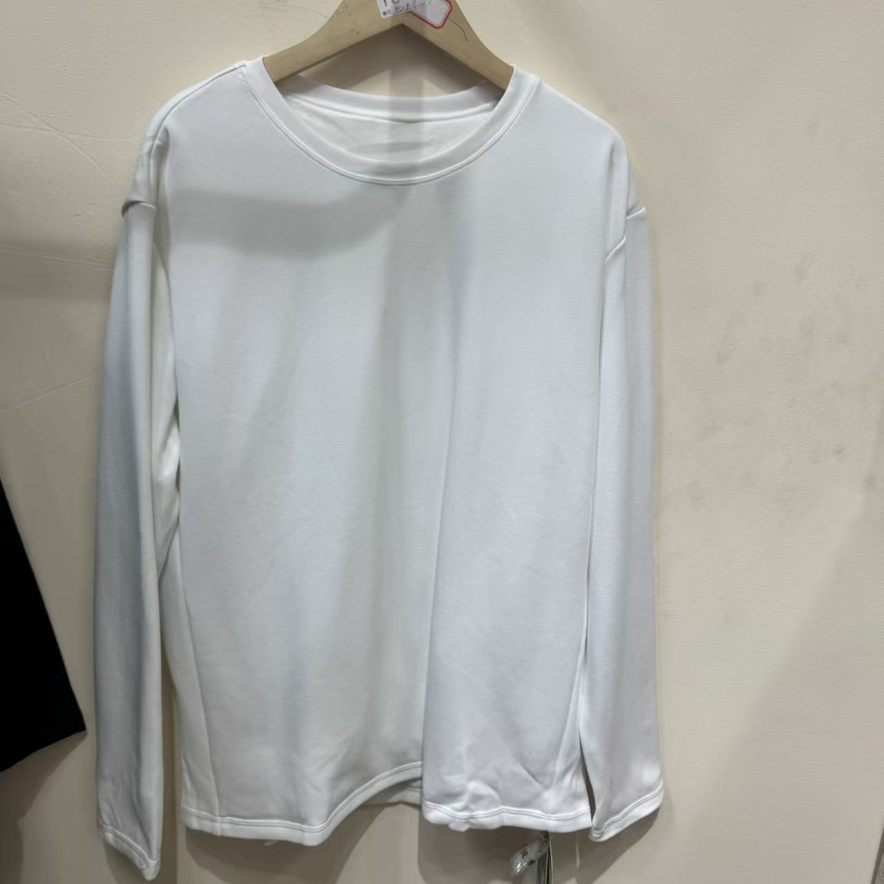 9850情侣款鹅绒T可机洗保暖休闲上衣秋冬男T女士外穿内搭衫