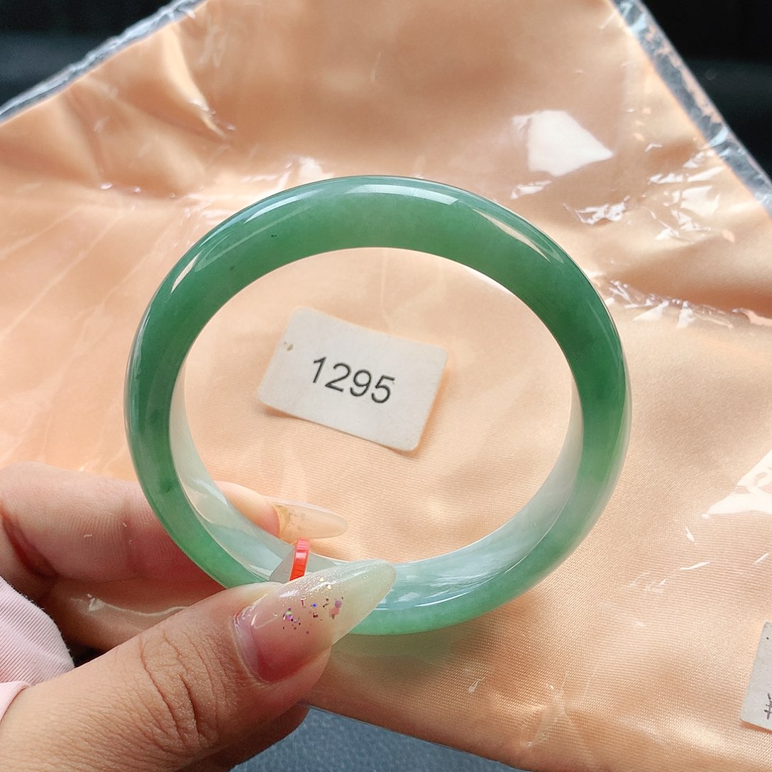 未镶嵌手镯翡翠57 天然缅甸a货翡翠1295