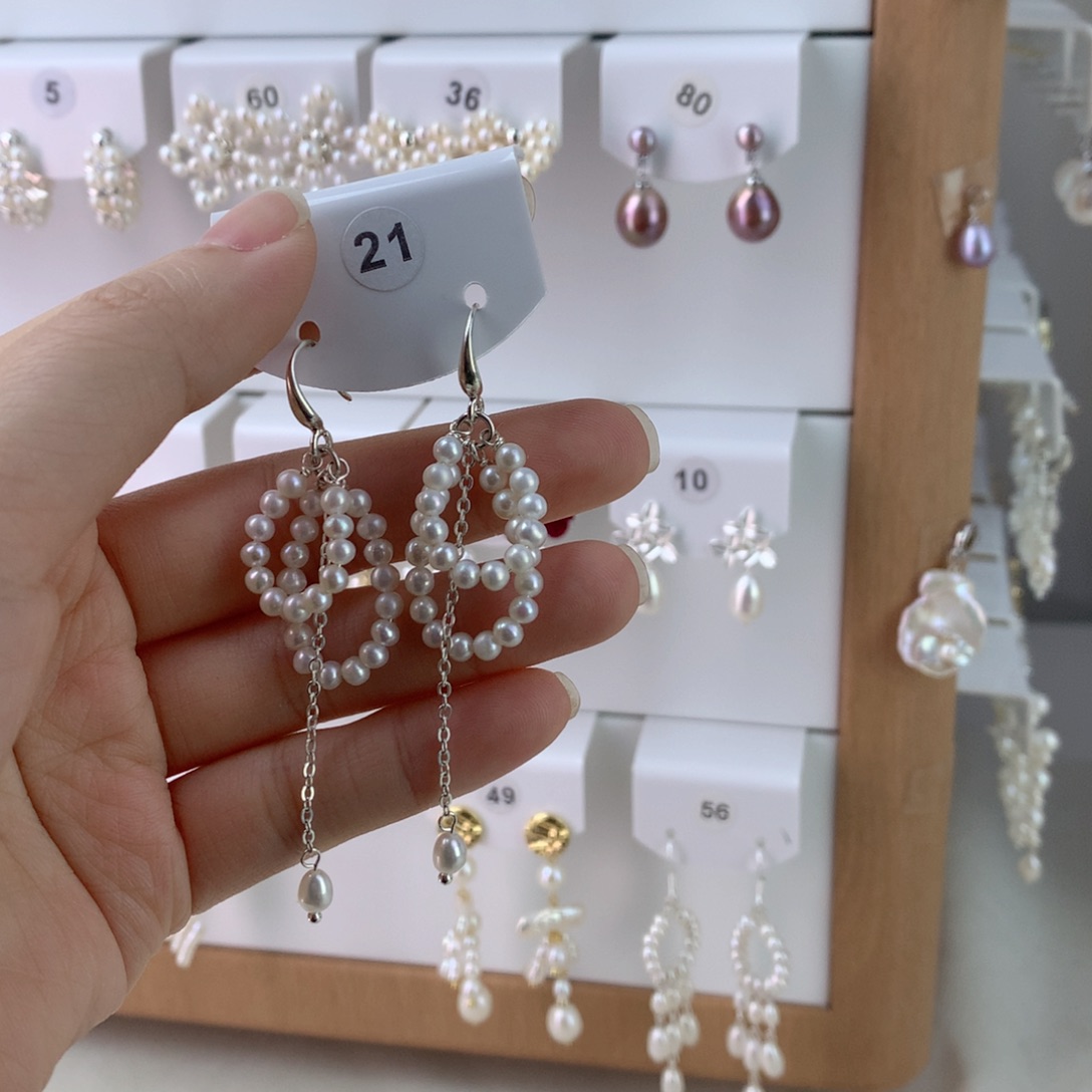 未镶嵌耳饰淡水珍珠