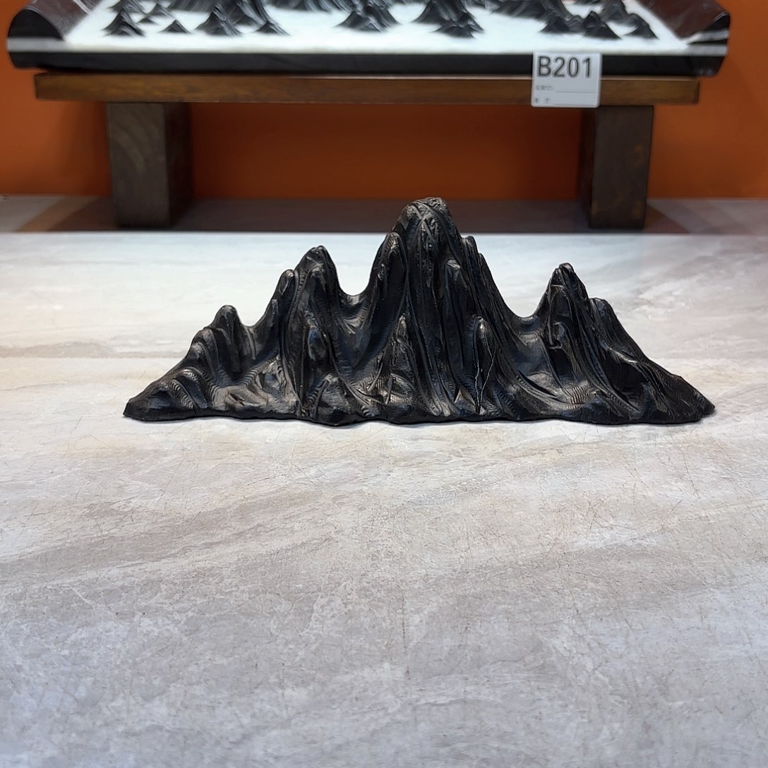 摆件小****板灵璧石奇石摆件 