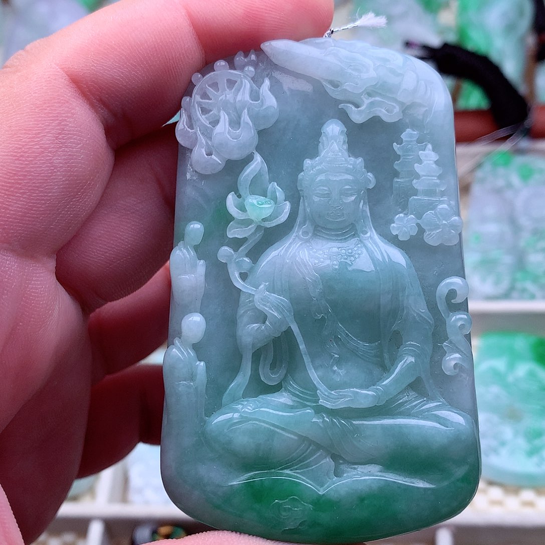 翡翠未镶嵌吊坠(不含链)