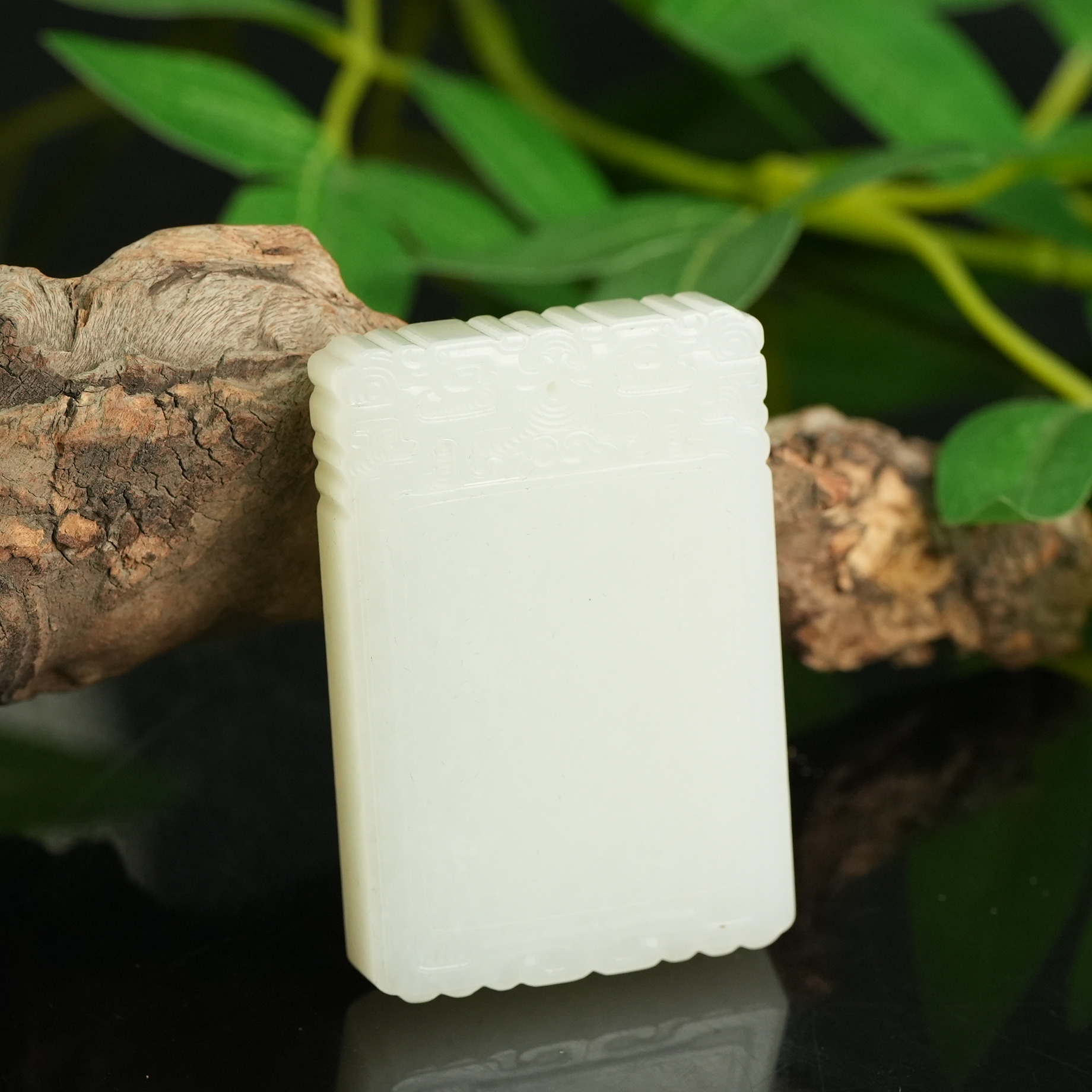 清代和田玉平安无事牌【华豫之门】ZDW250203015