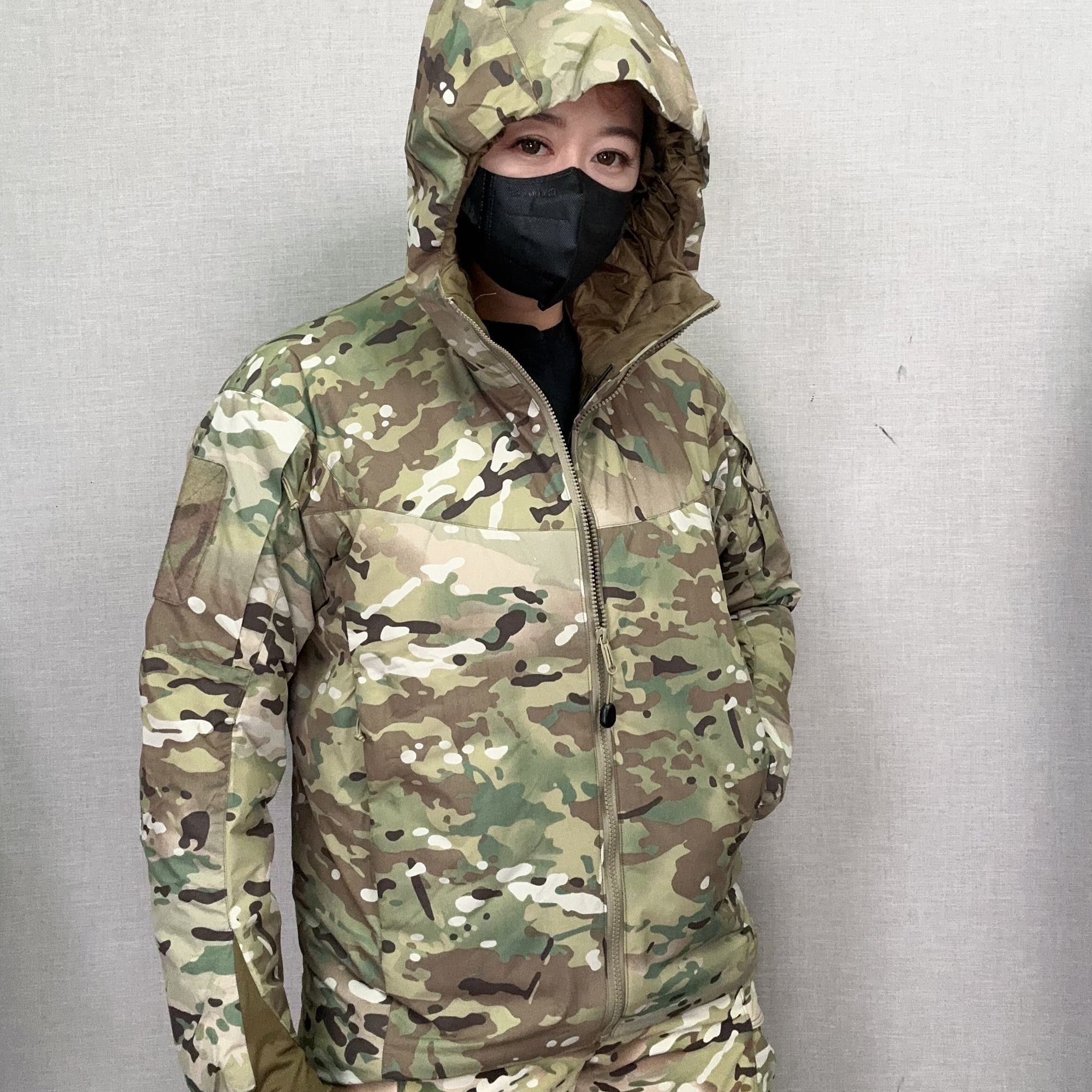 【逆鳞战术】LEAF棉服男款迷彩轻量化保暖棉服连帽冬季