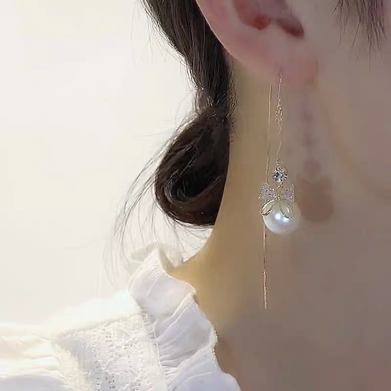 铜合金耳饰 气质轻奢百搭简约优雅精致网红设计师耳环F3032