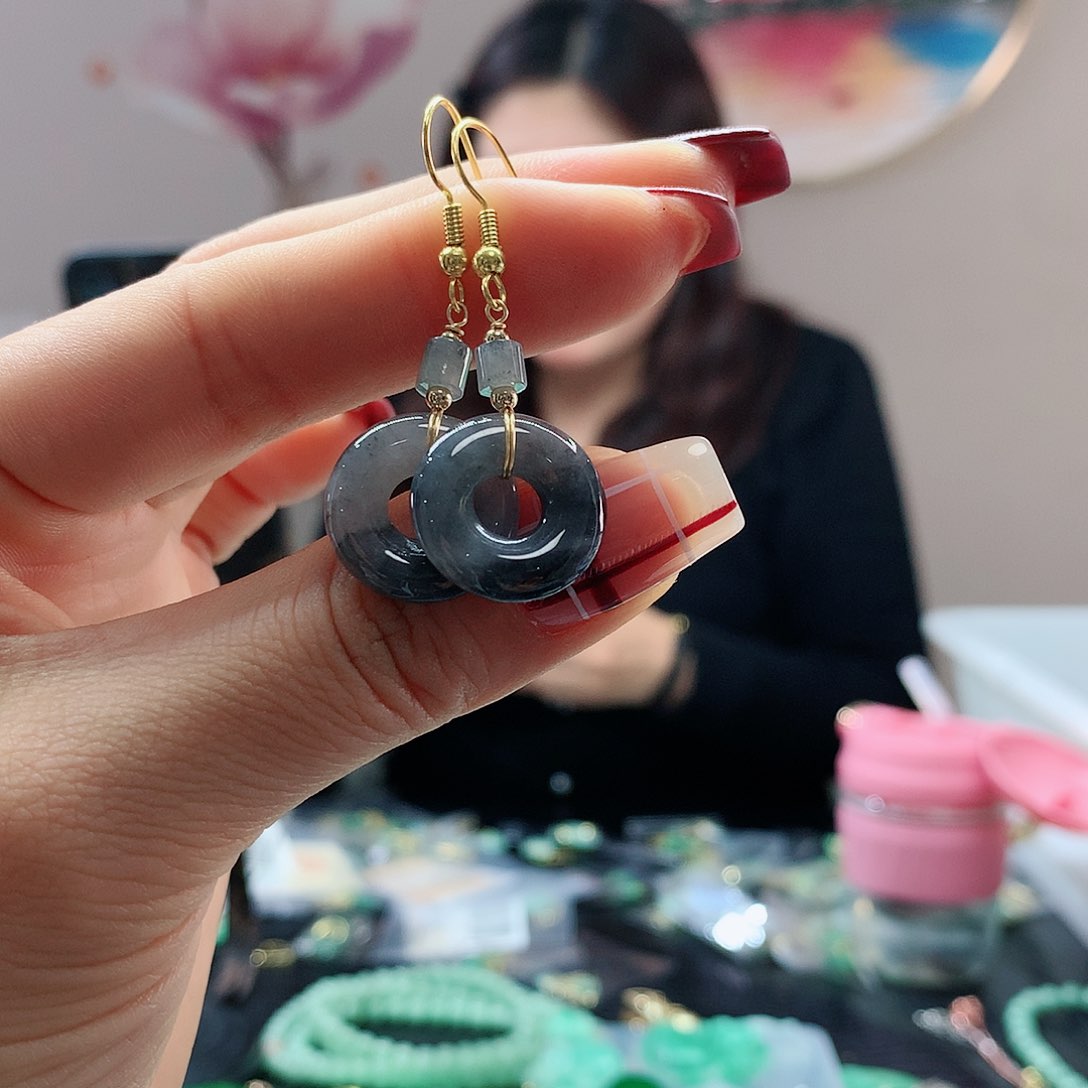 【闪购商品】翡翠耳饰未镶嵌，