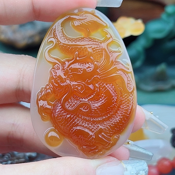 玛瑙吊坠未镶嵌开**哥