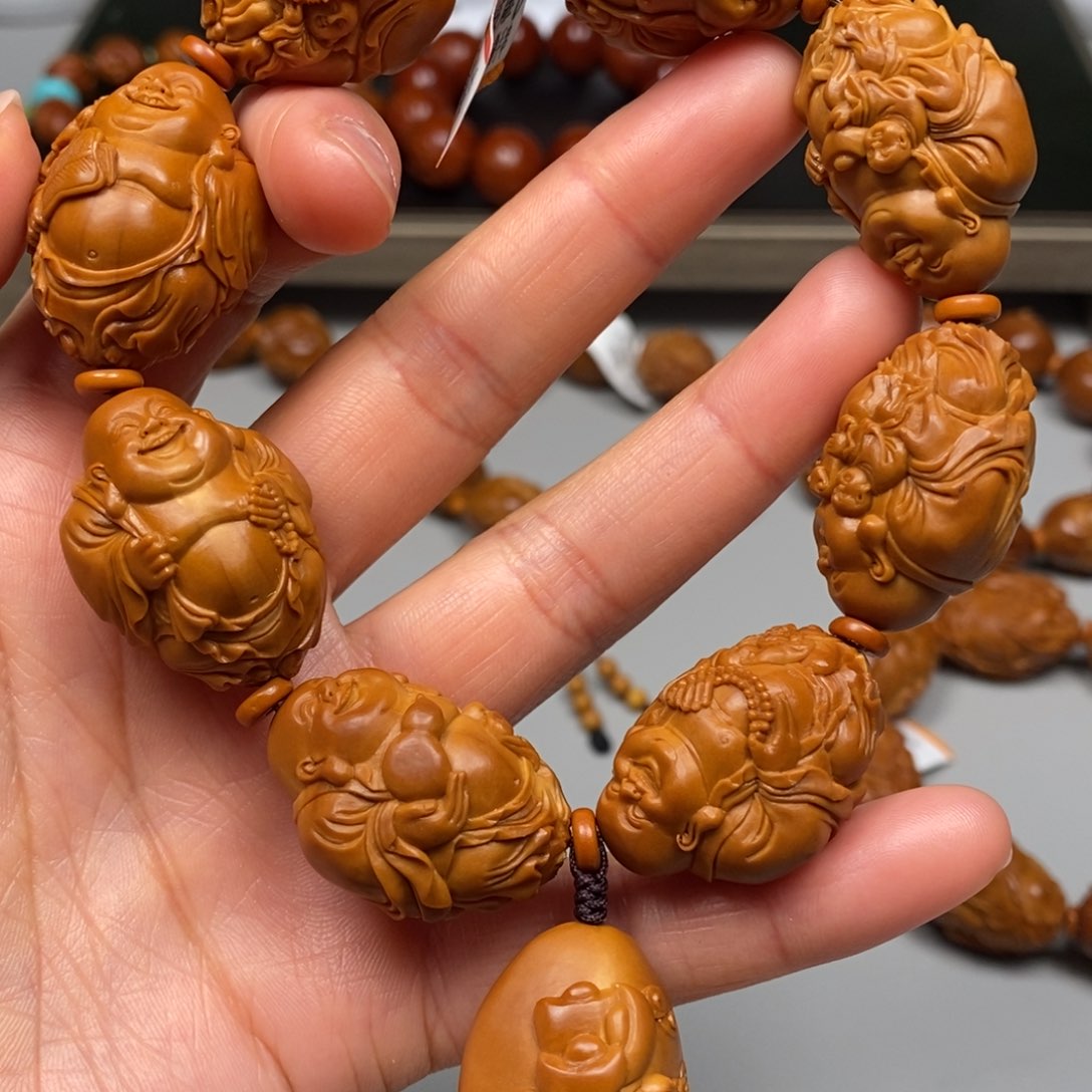 橄榄核吊坠童子弥勒