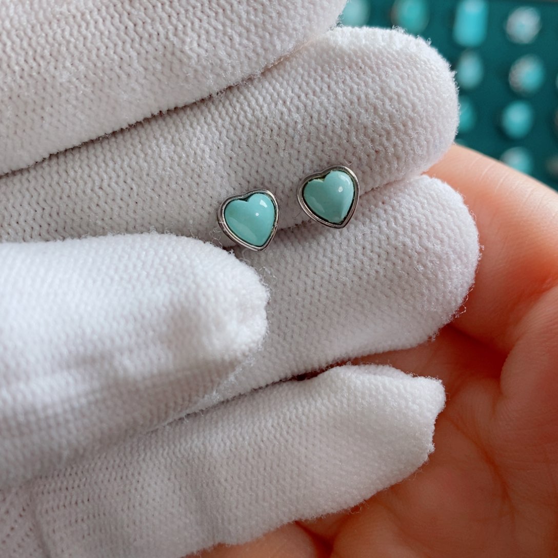 绿松石银S925镶嵌颈饰