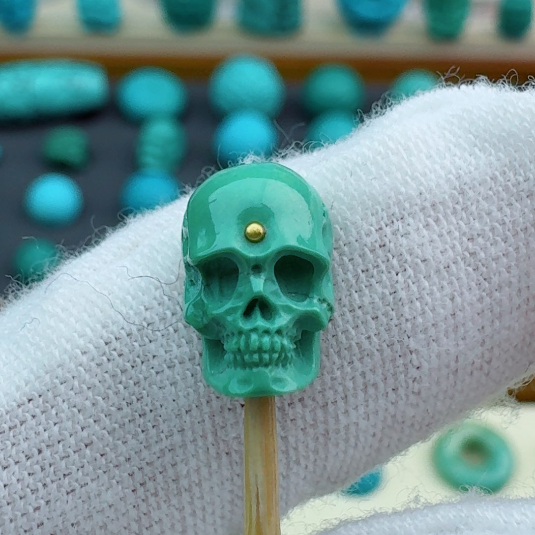 绿松石骷髅7.2未镶嵌