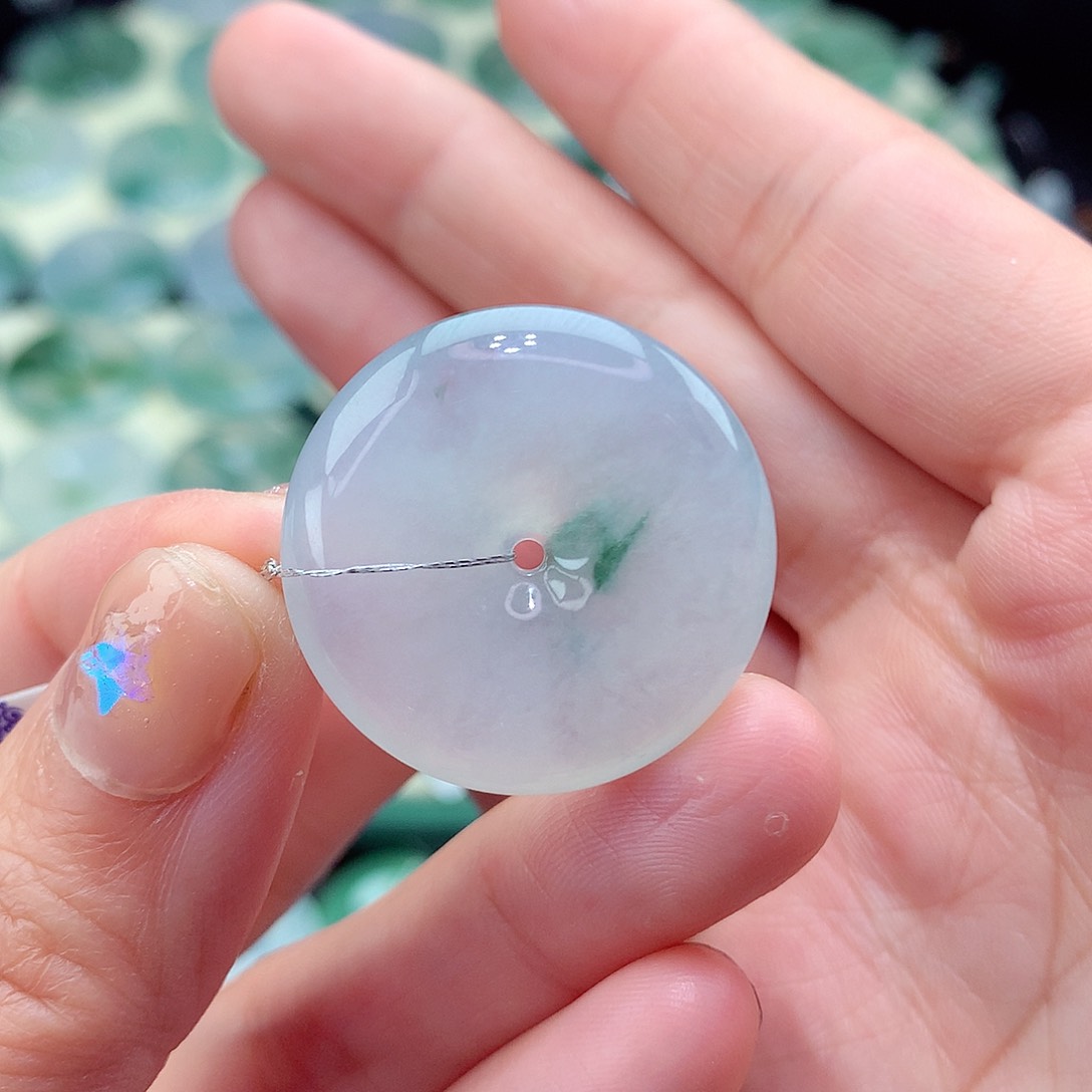 翡翠颈饰未镶嵌尺寸26.7/5.8