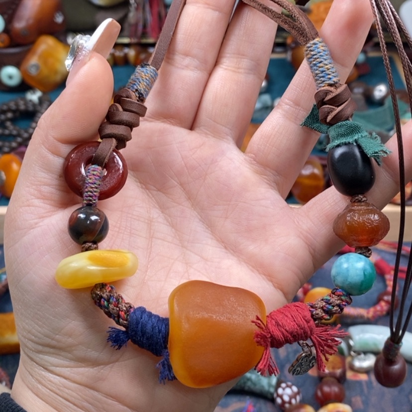 【闪购商品】蜜蜡颈饰未镶嵌项链