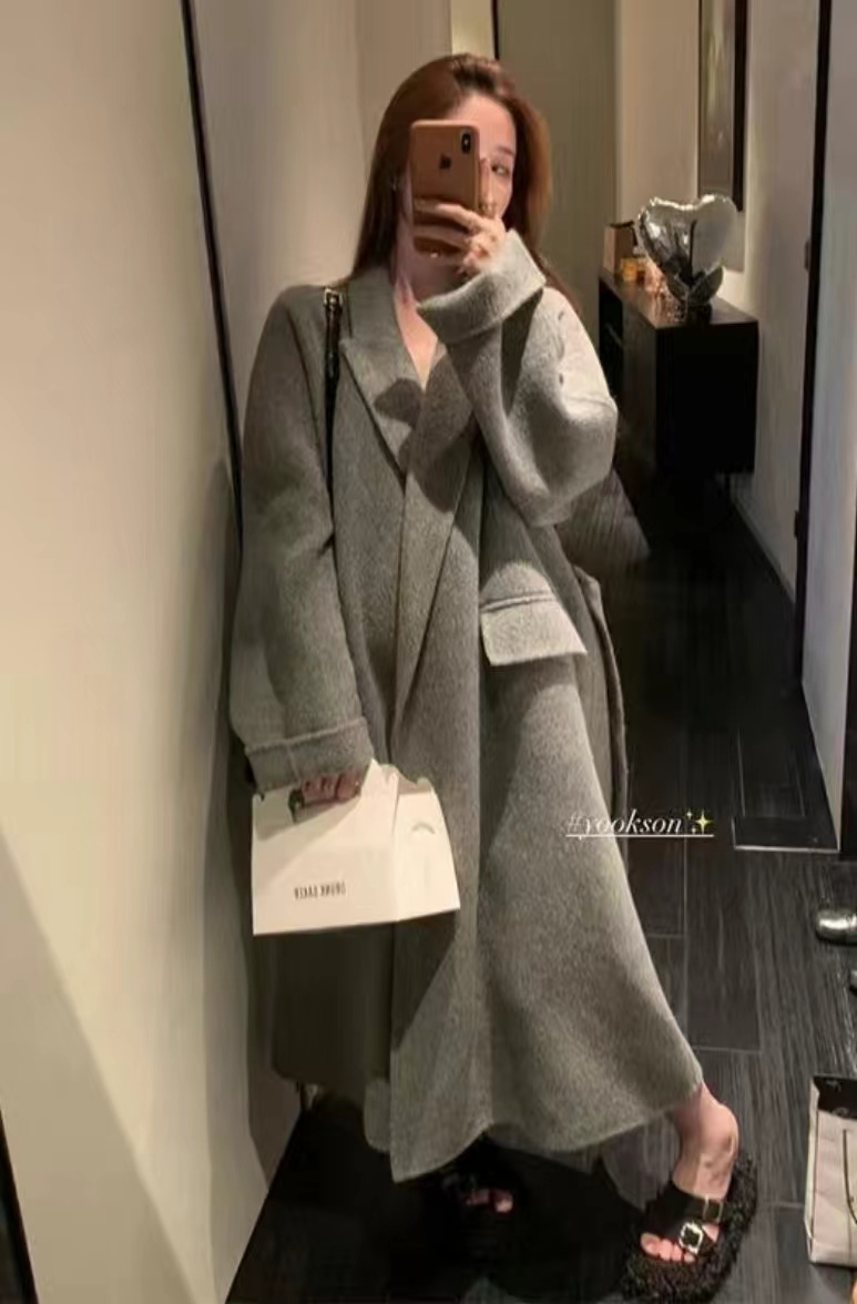 【黑哥同款2.0】秋冬长款慵懒风ins气质时尚女士大衣