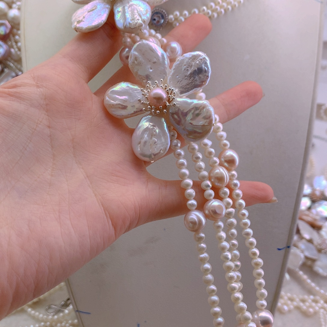 良***涵项圈套装未镶嵌淡水珍珠