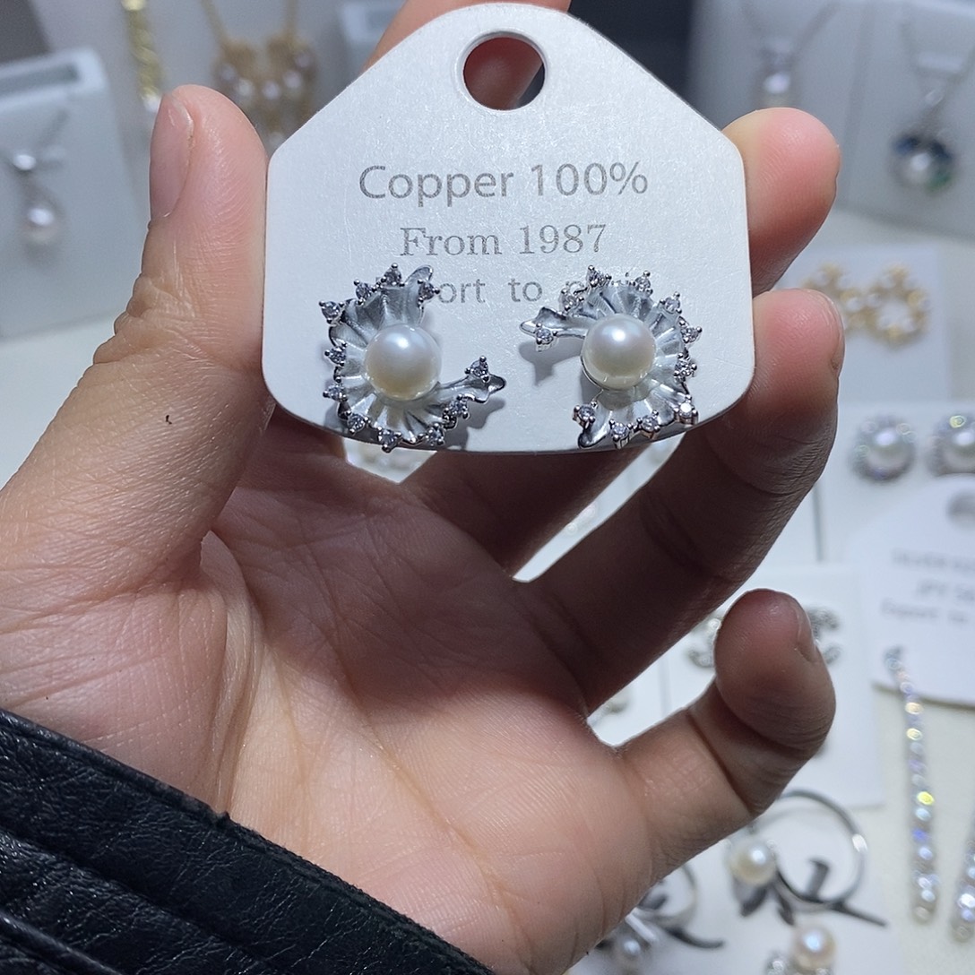 未镶嵌耳饰淡水珍珠