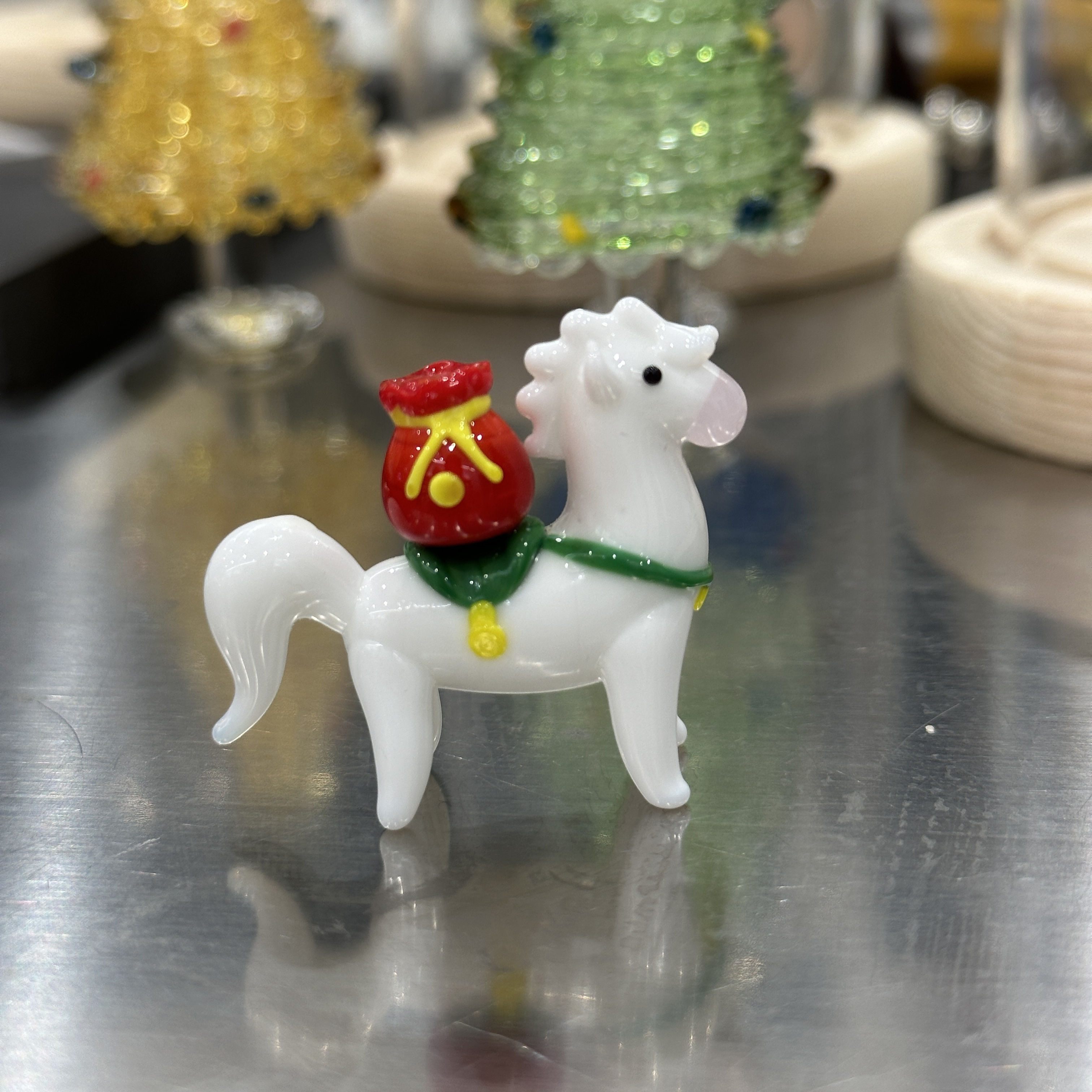 【敢敢烧琉璃】专非遗手工马上有钱招财琉璃桌面摆件