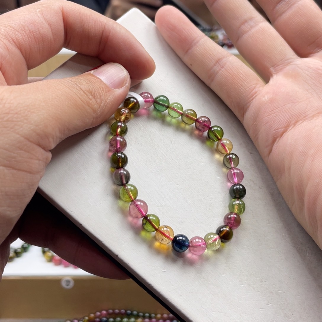 碧玺手串未镶嵌7mm.mmmmmmm