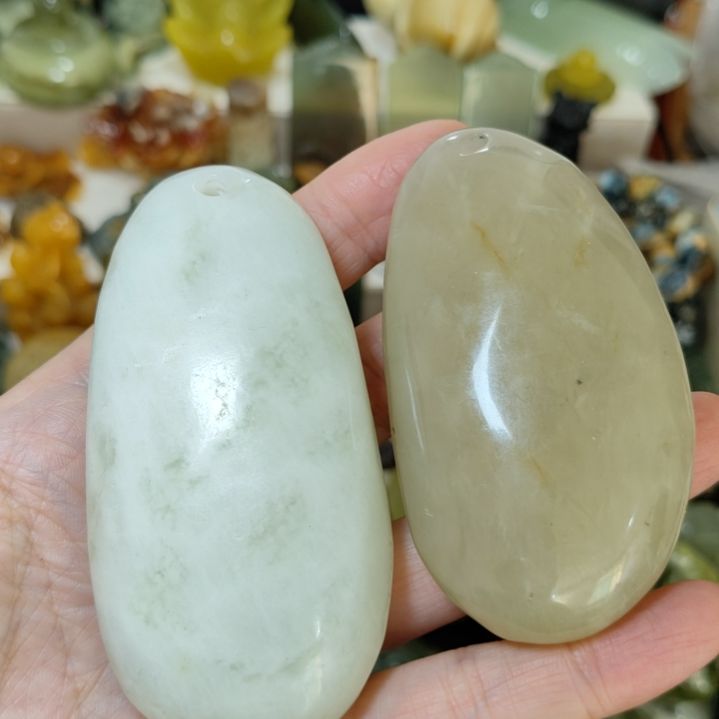 岫玉未镶嵌手把件款式