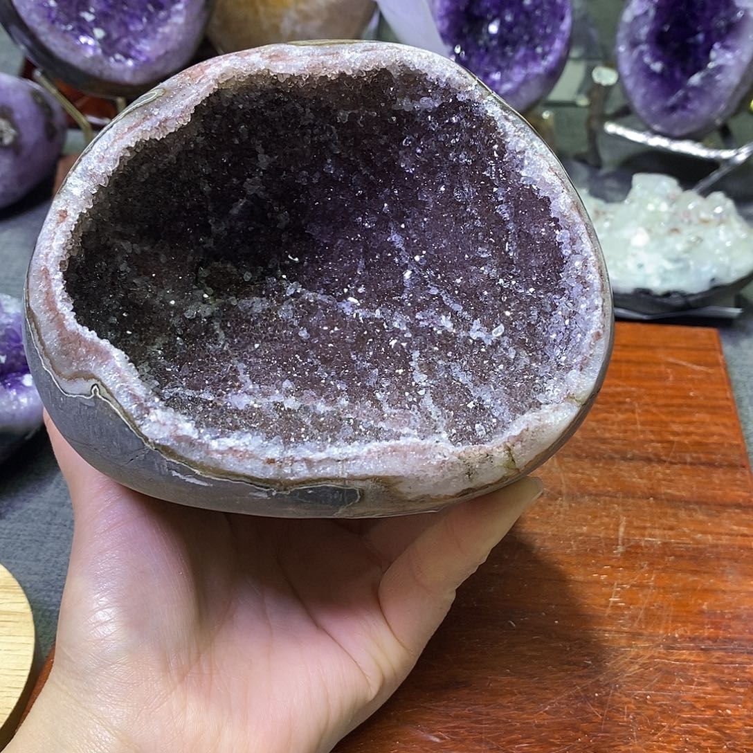 新****珠宝半成品紫晶未镶嵌