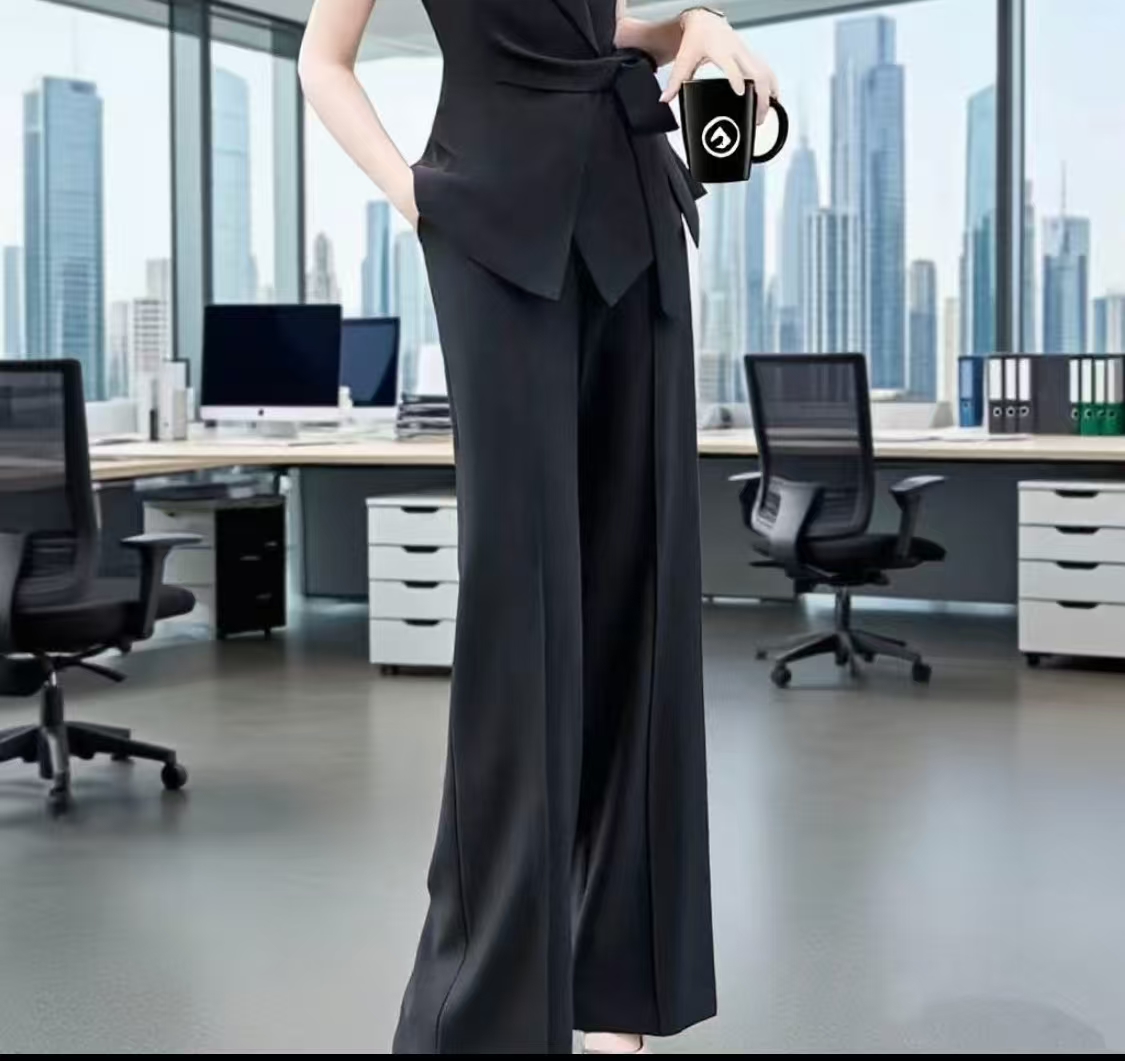 晗姐服饰 显瘦气质极简风 单条裤子 225551-2