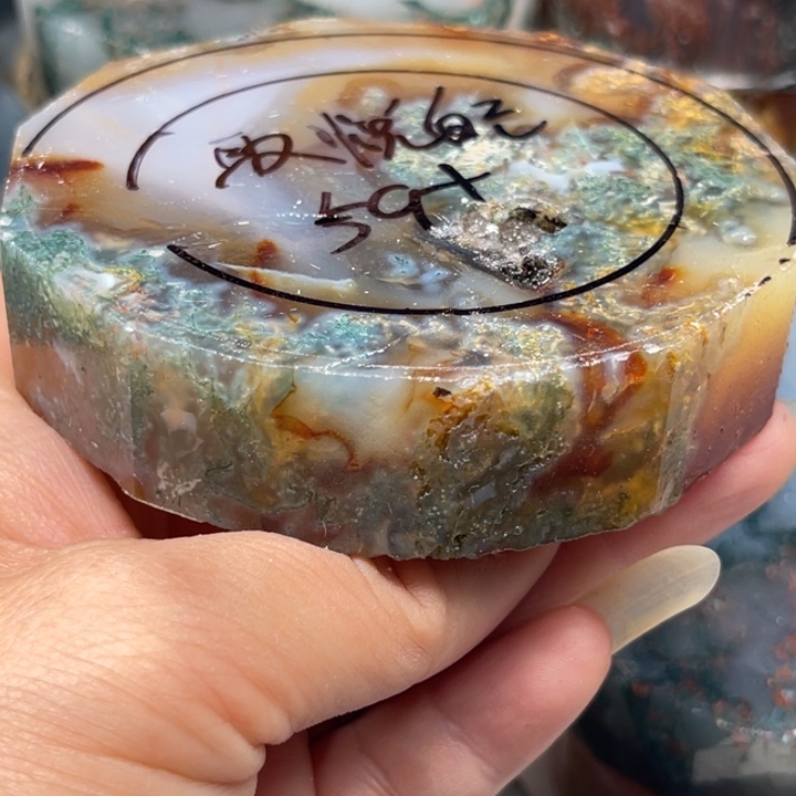 取***己定制玛瑙定制水草玛瑙手镯