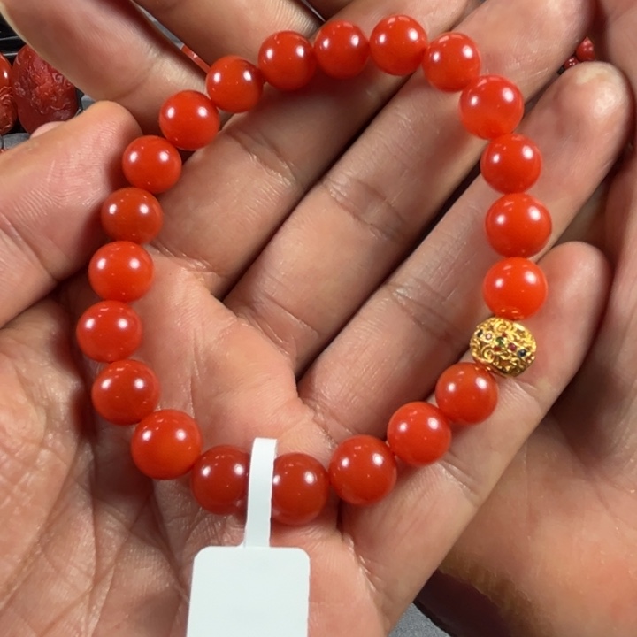 南红玛瑙手链未镶嵌健**遂
