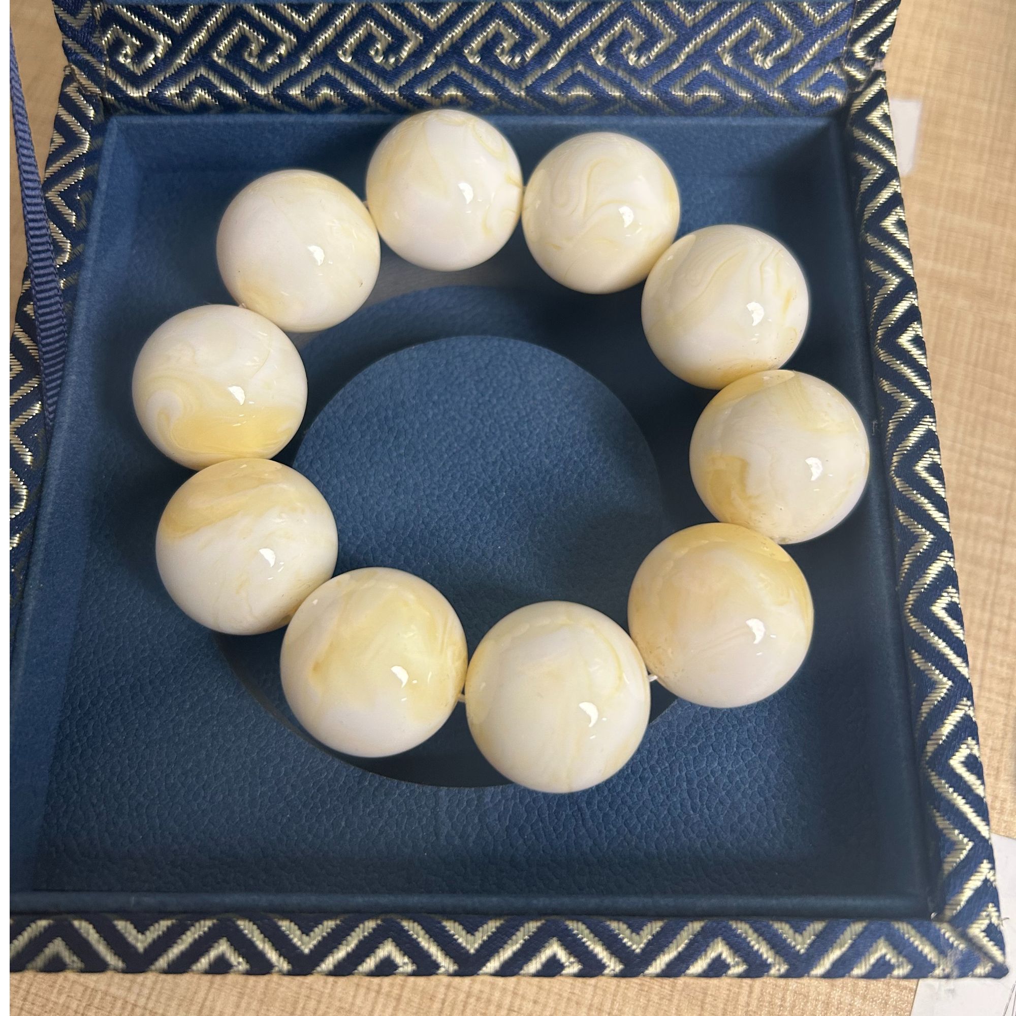 蜡 瓷白蜡手串 链接11号