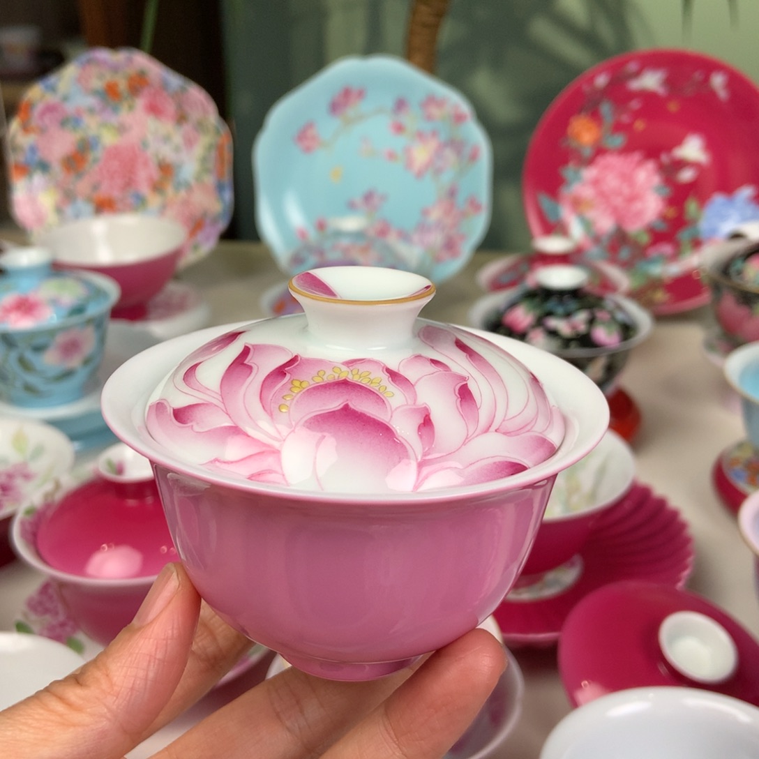 K***7陶景德镇手工手绘莲瓣