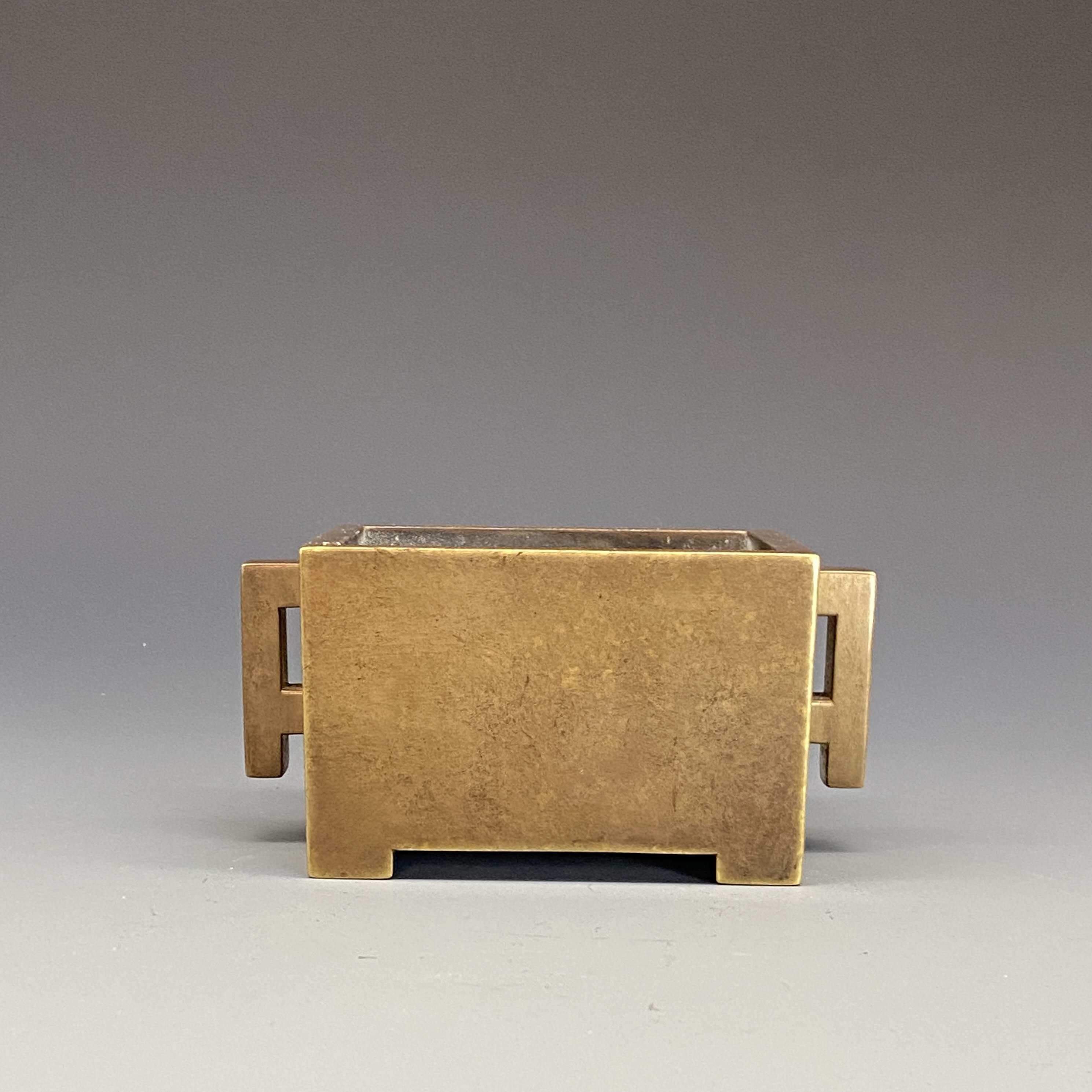 伴庐香堂仿古艺人马槽炉陈设摆放高端经典铜香炉香薰炉 口径9*7cm