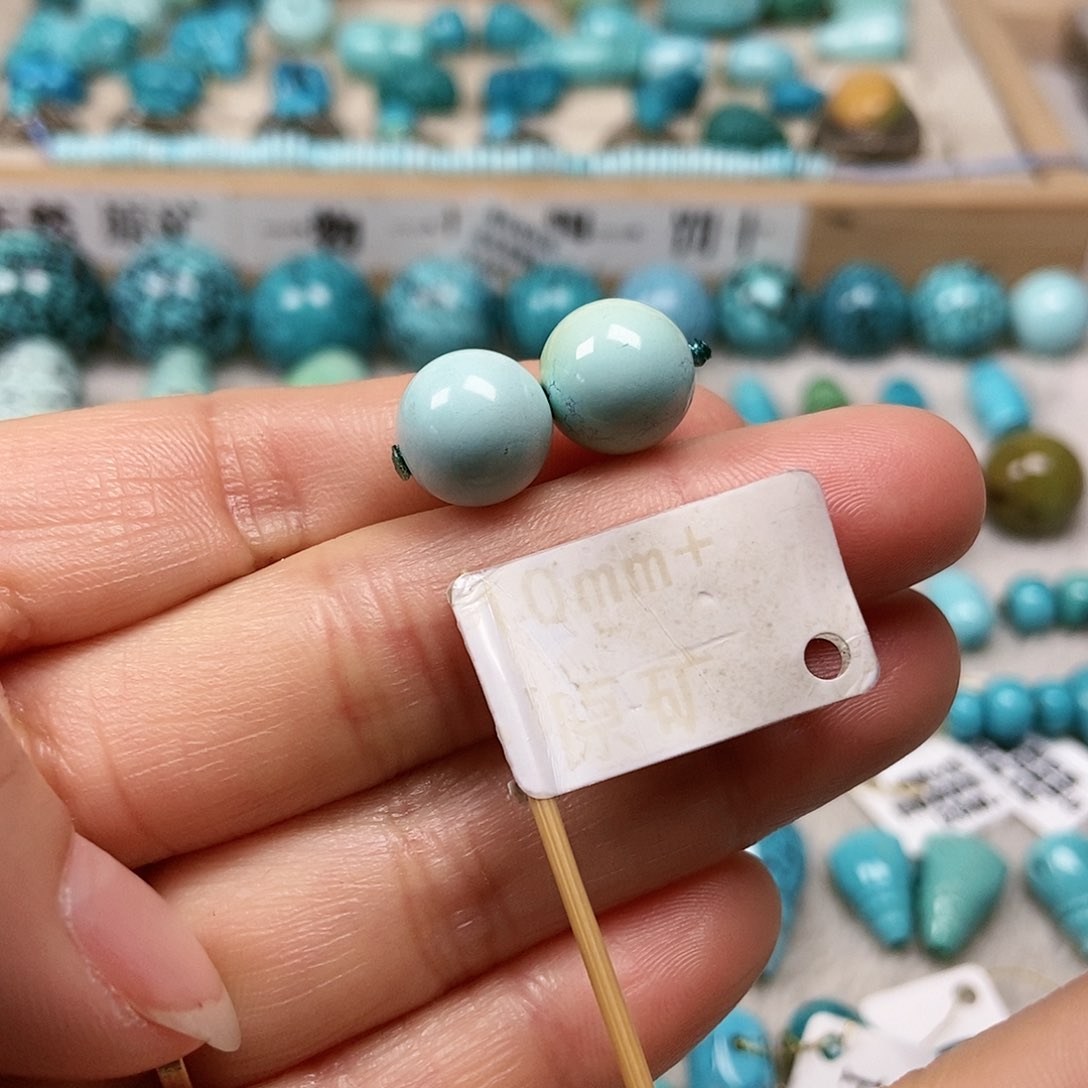 未镶嵌绿松石珠宝半成品