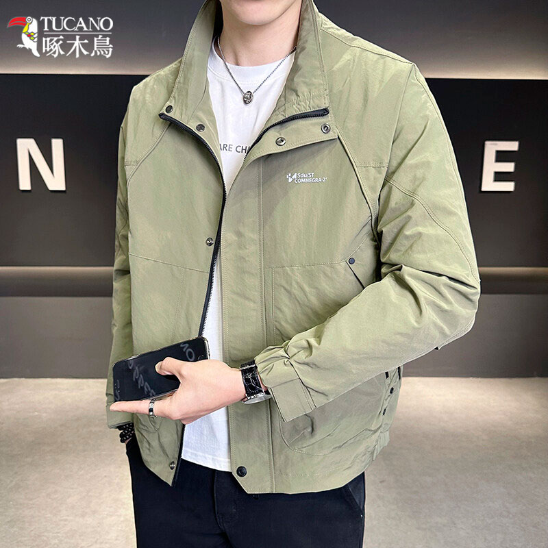 TUCANO/啄木鳥2025春季新款时尚休闲立领夹克男士宽松潮流外套
