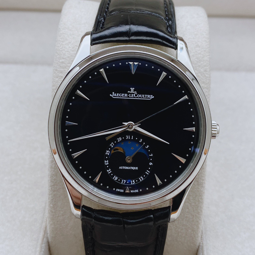 99新 Jaeger-LeCoultre/积家 月相 皮带 折叠扣 39mm