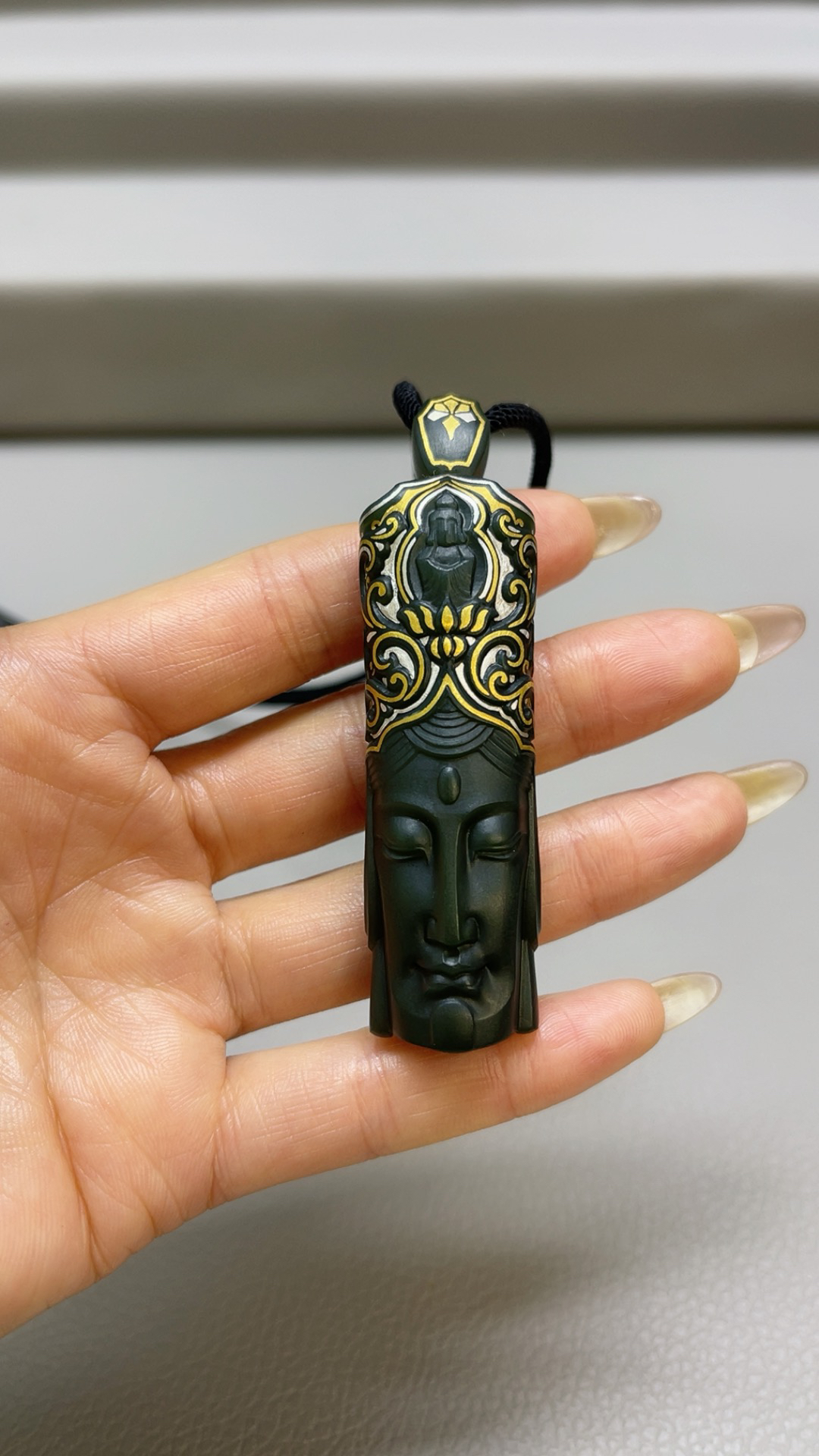 析木河磨玉精品佛头