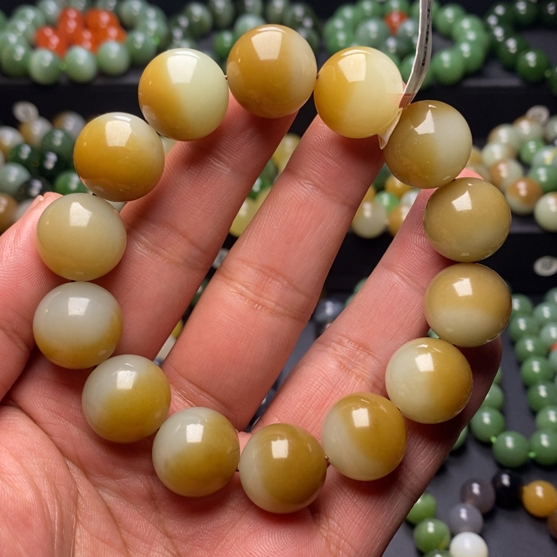 和田玉手串未镶嵌