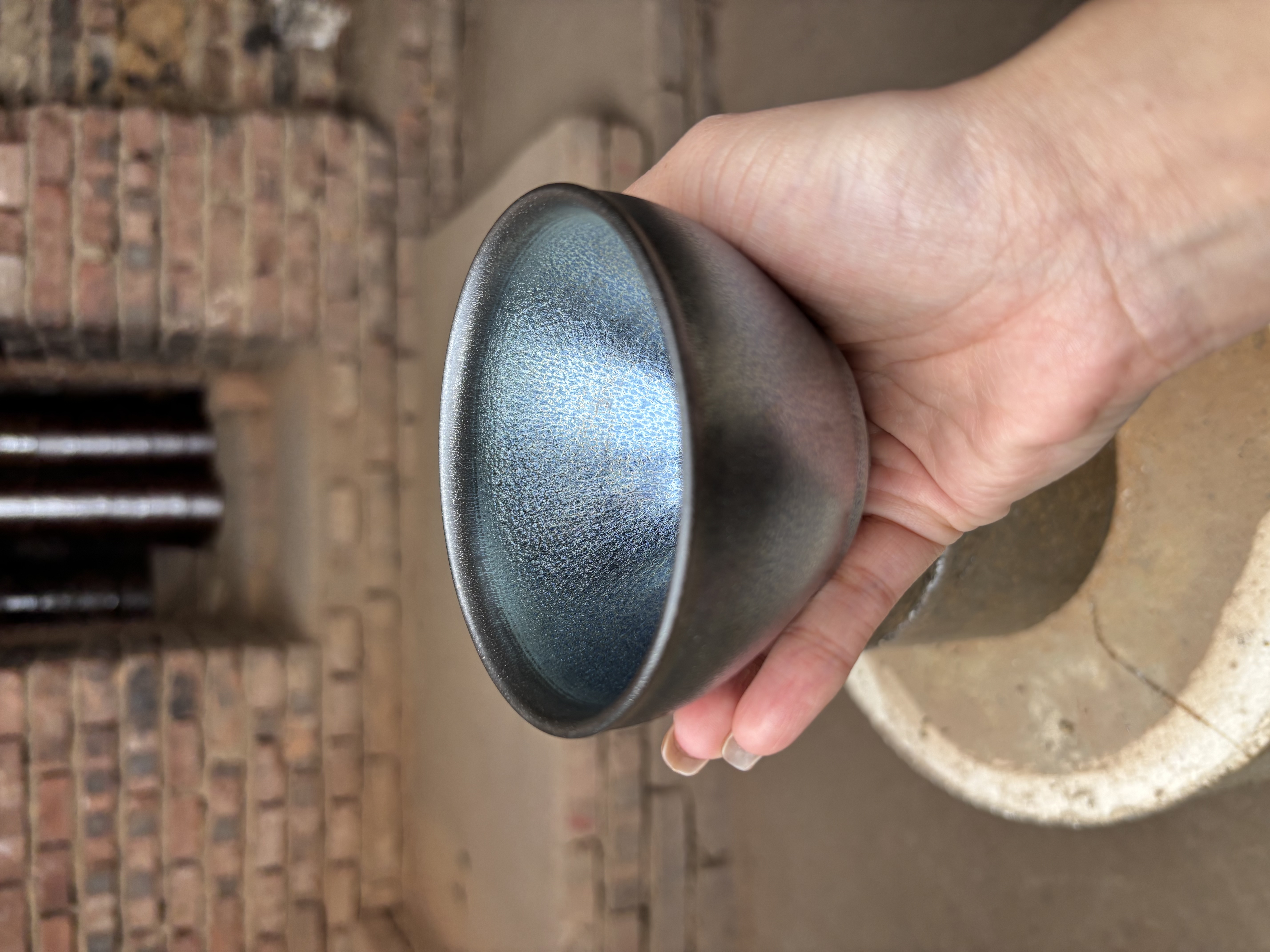 闪购 建窑建盏   蓝麒麟  茶器主人杯礼盒装带溯源证书   电烧 