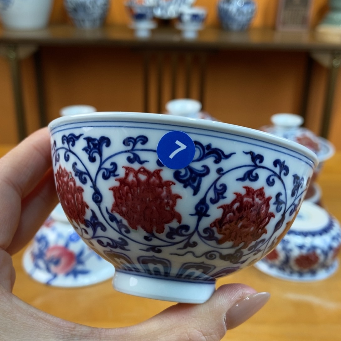 手绘现代茶具非古董