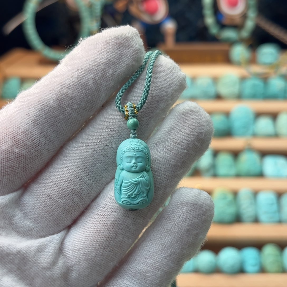 人***醒绿松石未镶嵌配饰