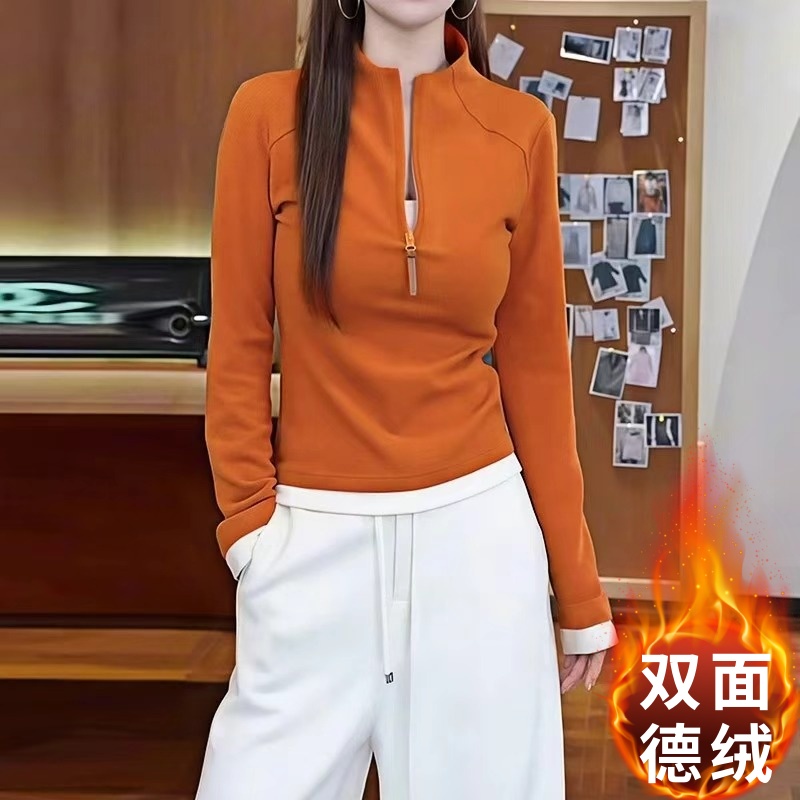【双面绒】时尚百搭高领秋冬保暖卫衣爆款2025女装时尚潮流显瘦气质